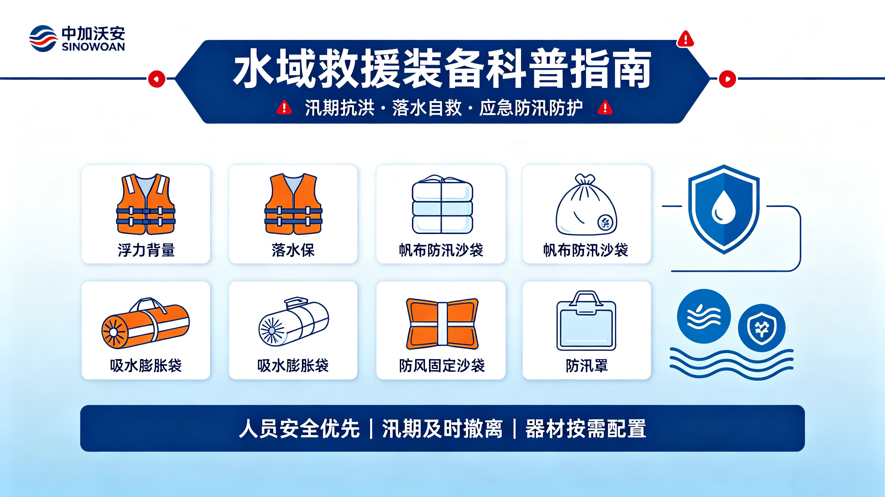 中加沃安 SINOWOAN 水域救援装备科普指南